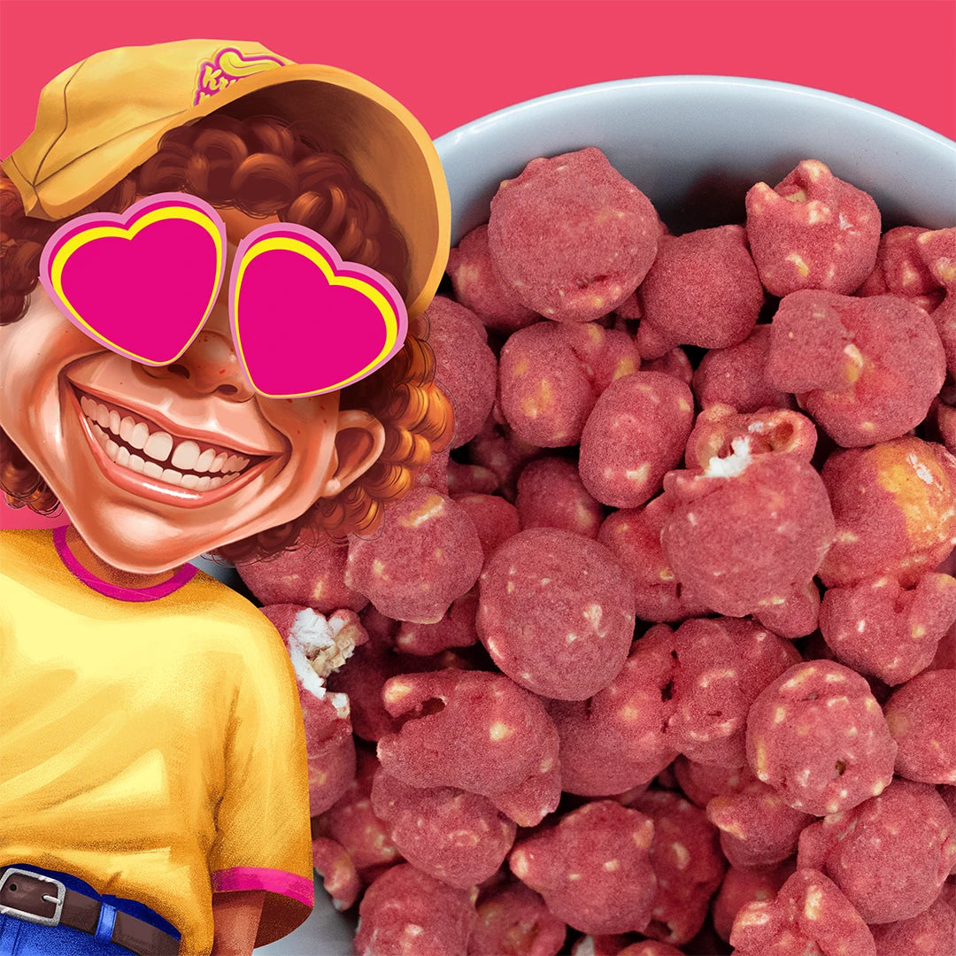 Smashed Strawberry Popcorn, 140g