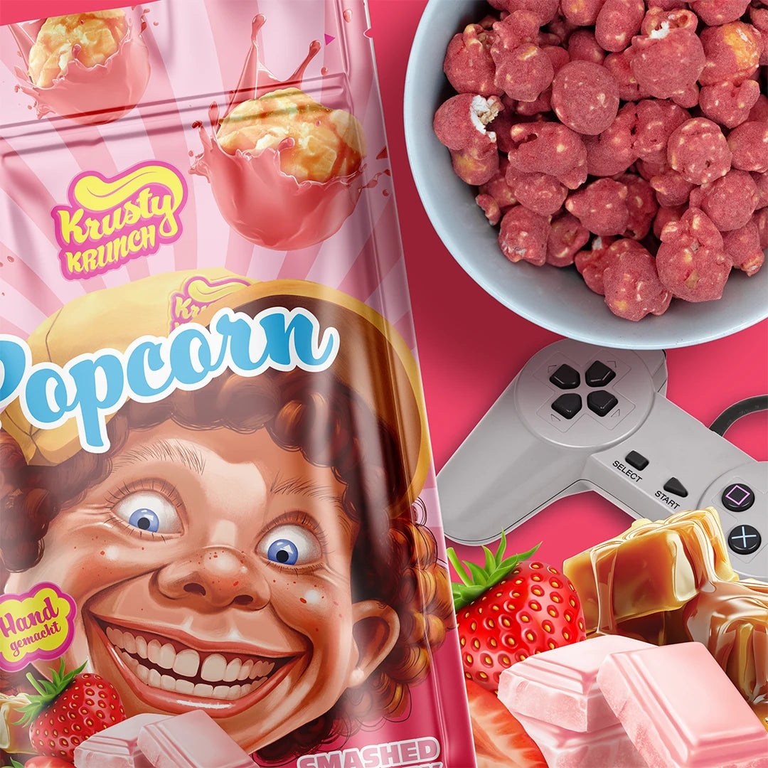 Smashed Strawberry Popcorn, 140g