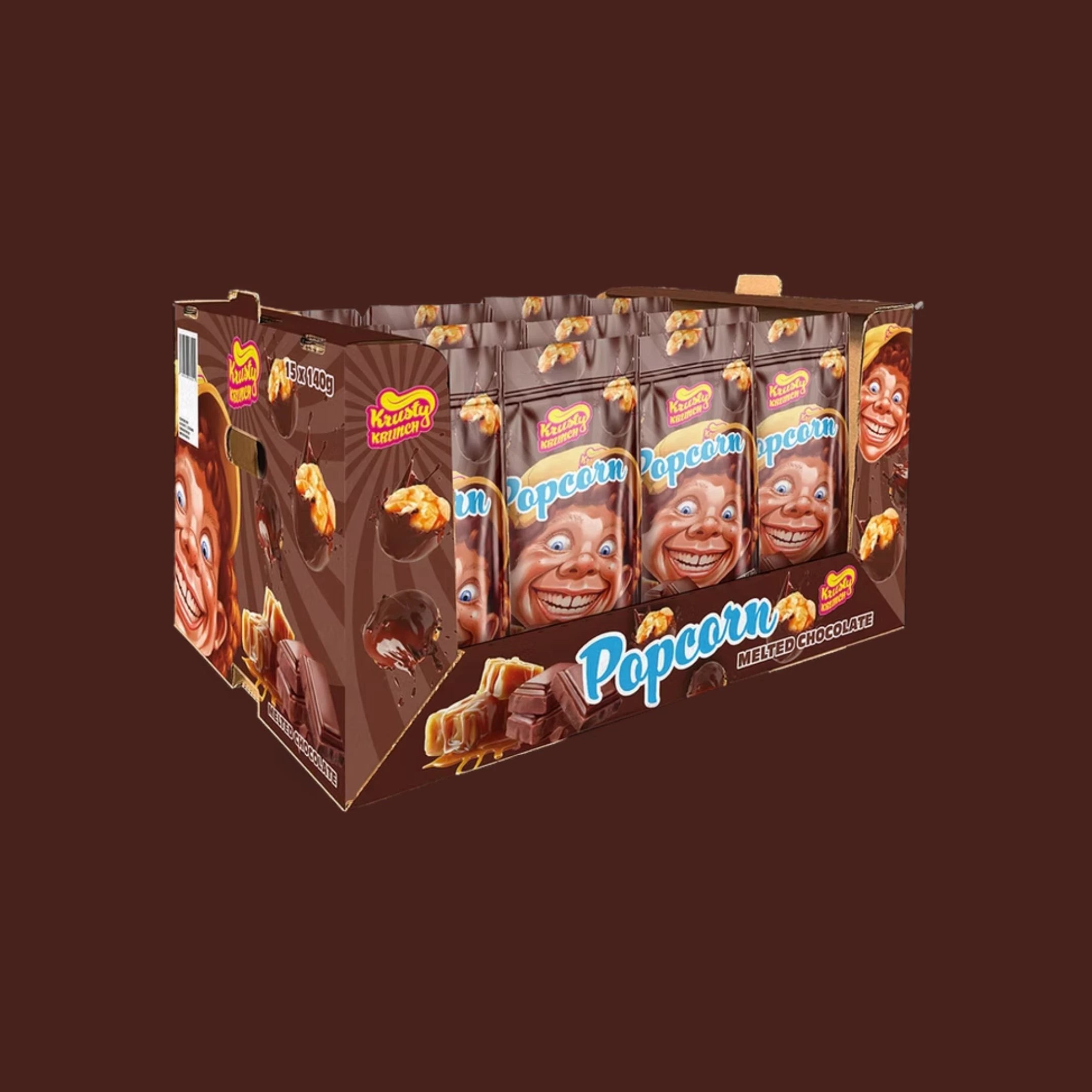 20er Tray Melted Chocolate Popcorn